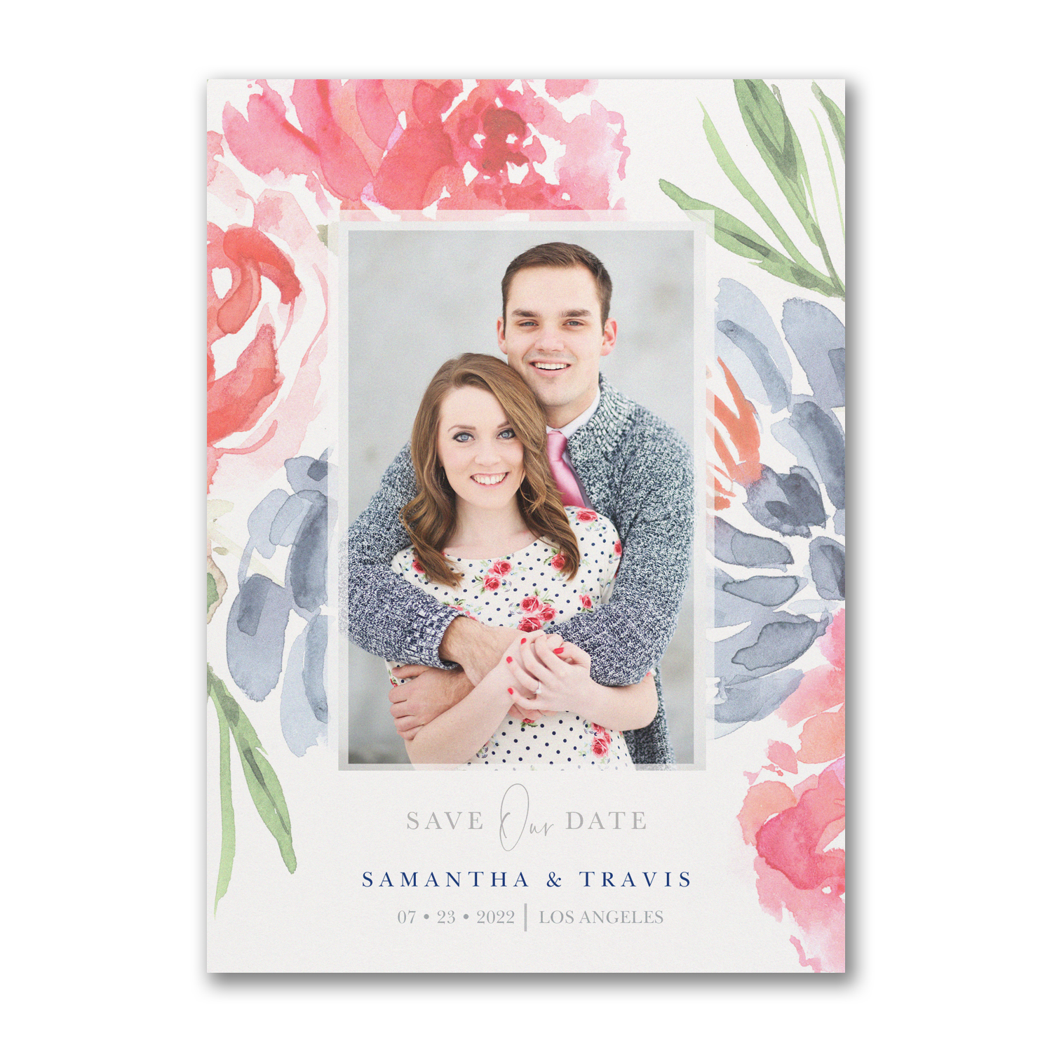 colorful botanicals photo save the date carlson craft