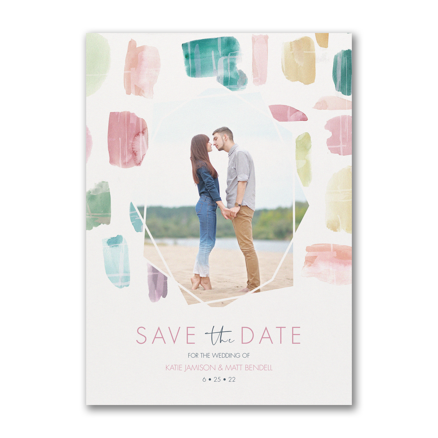 colorful date photo save the date carlson craft