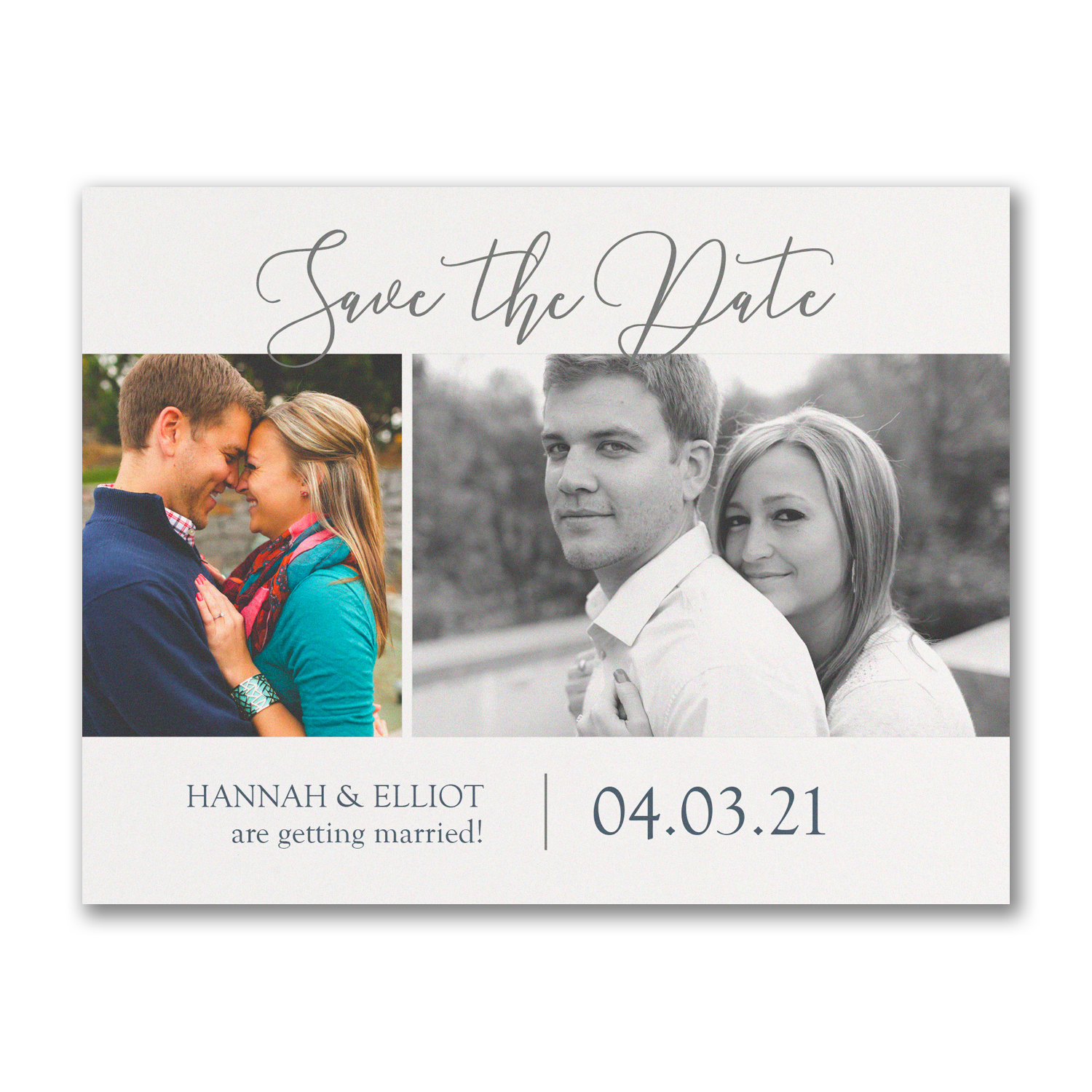 photo collage save the date postcards