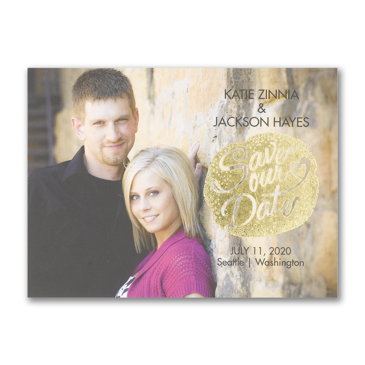 gleaming adoration photo save the date foil carlson craft