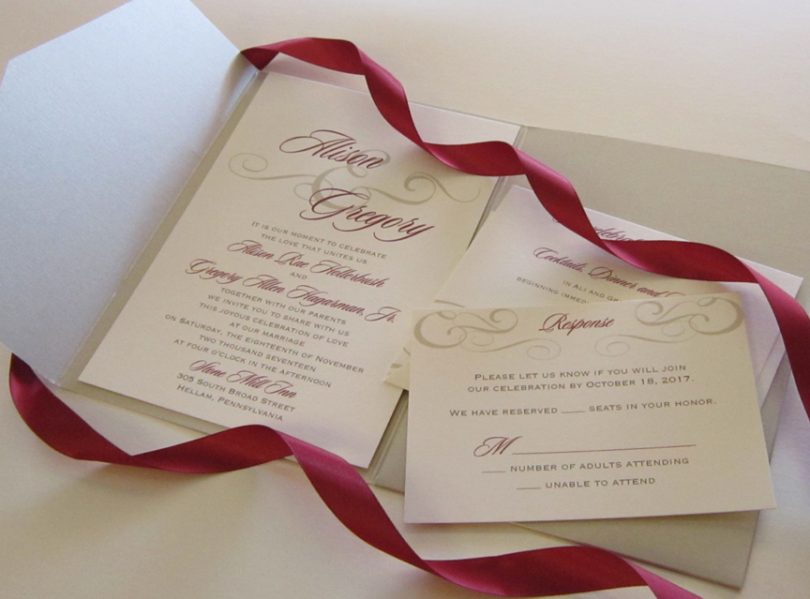 The Mysterious M On The Rsvp Card Persnickety Invitation Studio