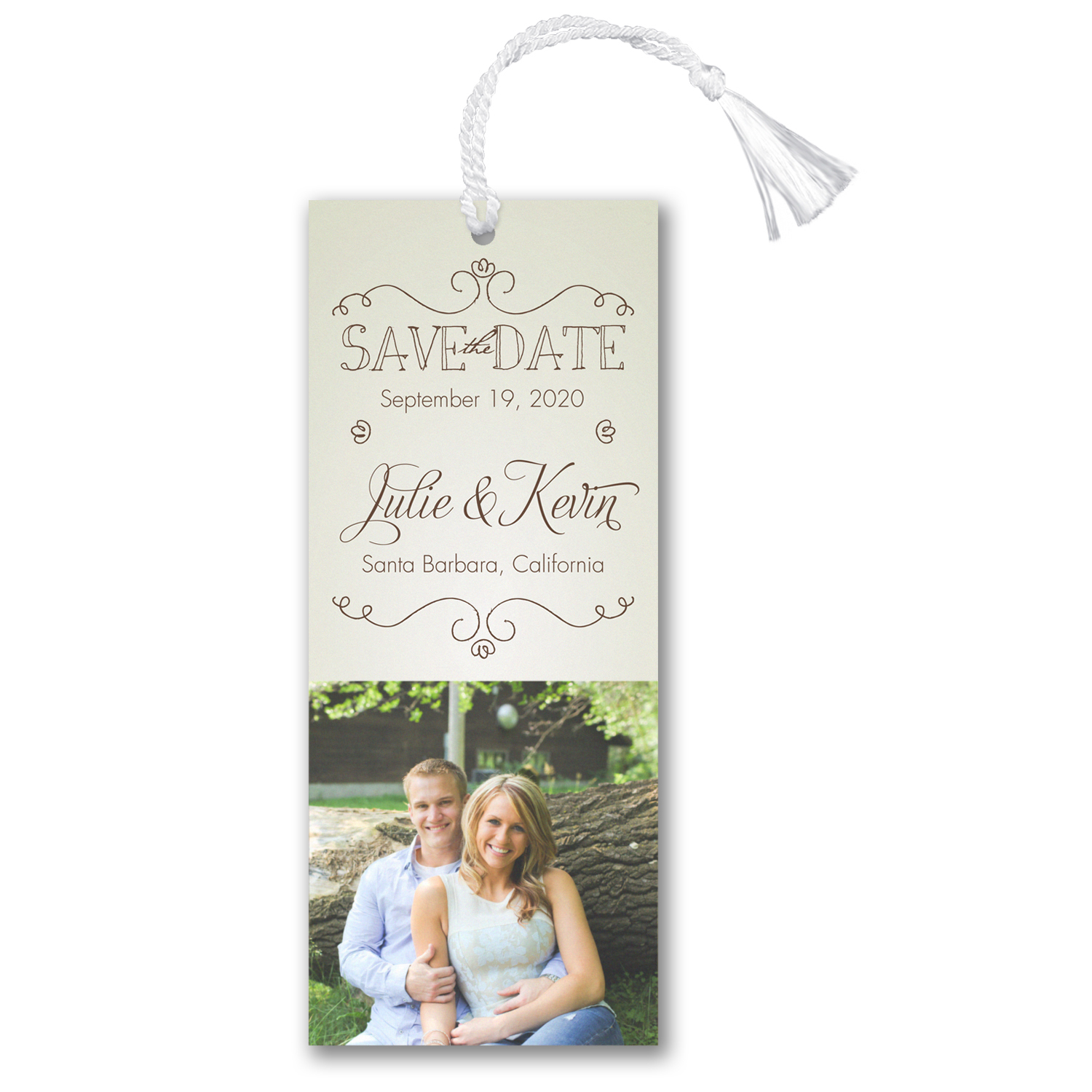 it's on the books photo save the date bookmark carlson craft