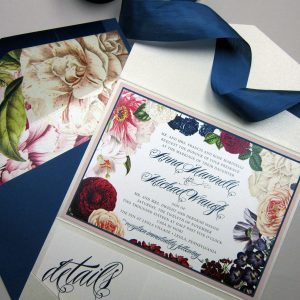 floral envelope liner