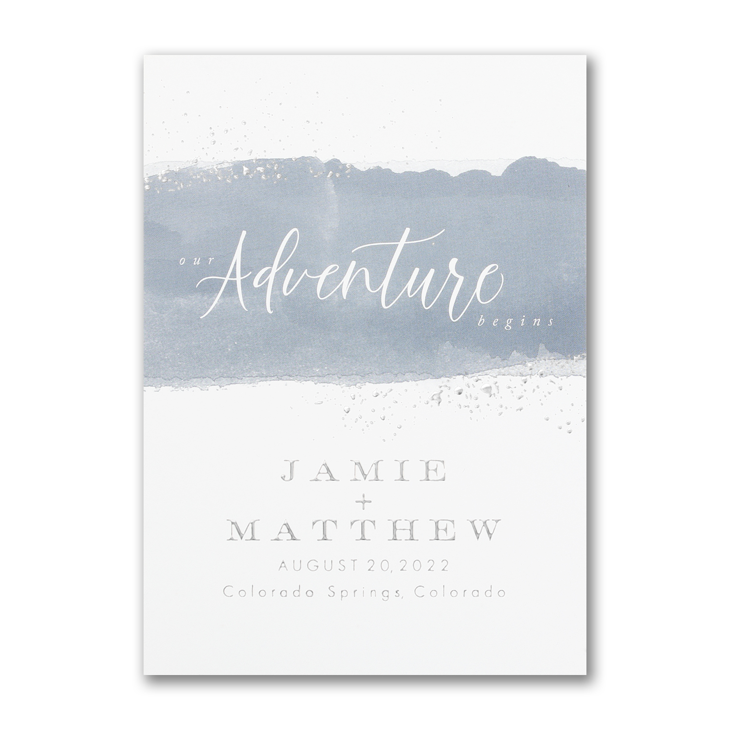 modern adventure watercolor save the date card carlson craft
