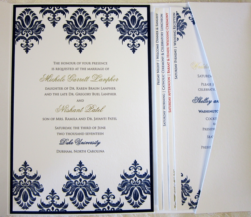 baraat wedding card