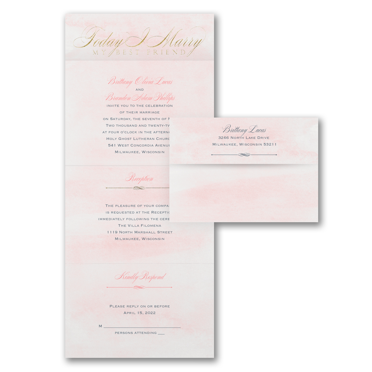 Budget Friendly Seal N Send Invitations Persnickety Invitation Studio