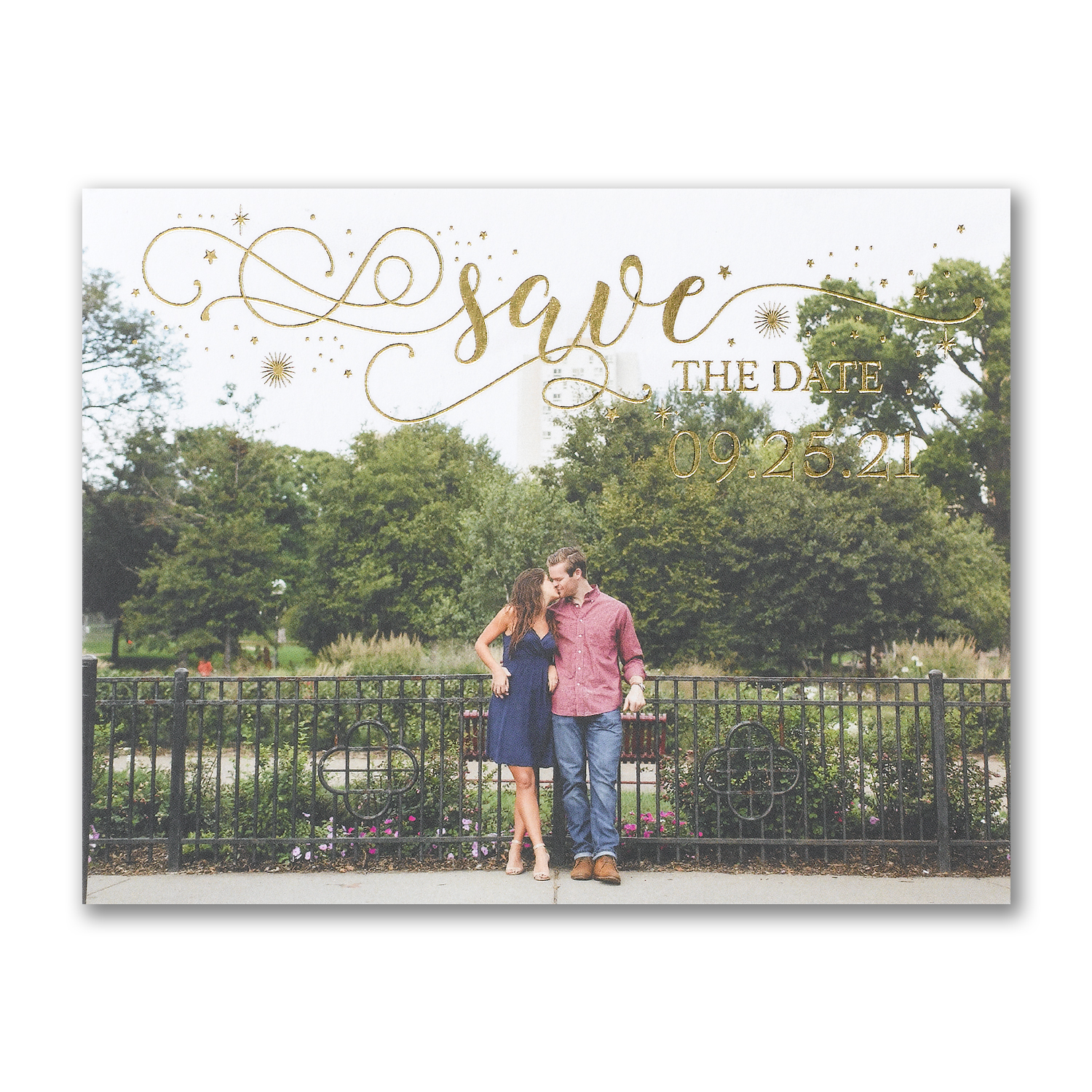 sparkling date photo postcard save the date carlson craft