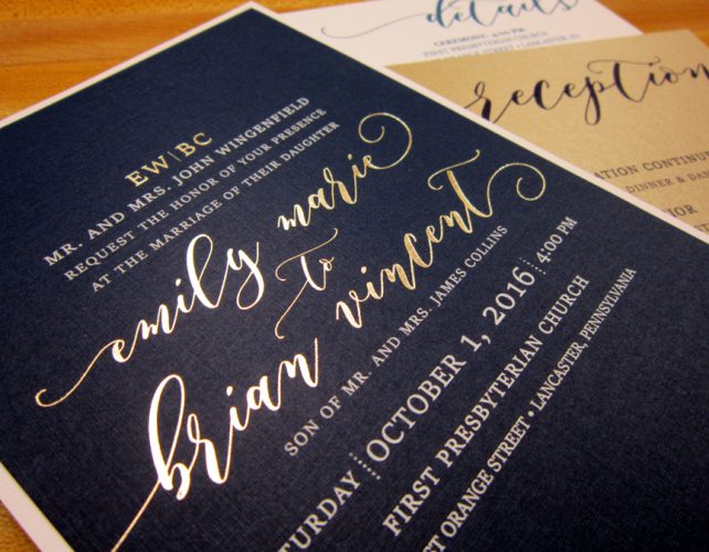Invitations for a Second Marriage • Persnickety Invitation Studio