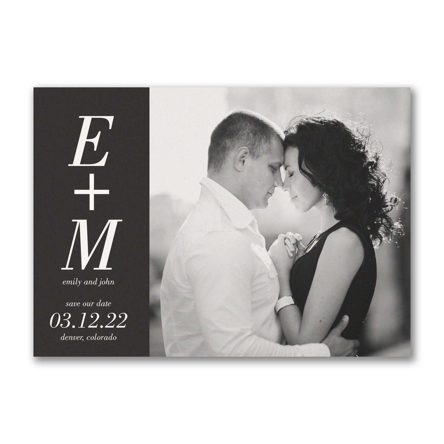 You + Me save the date Carlson Craft