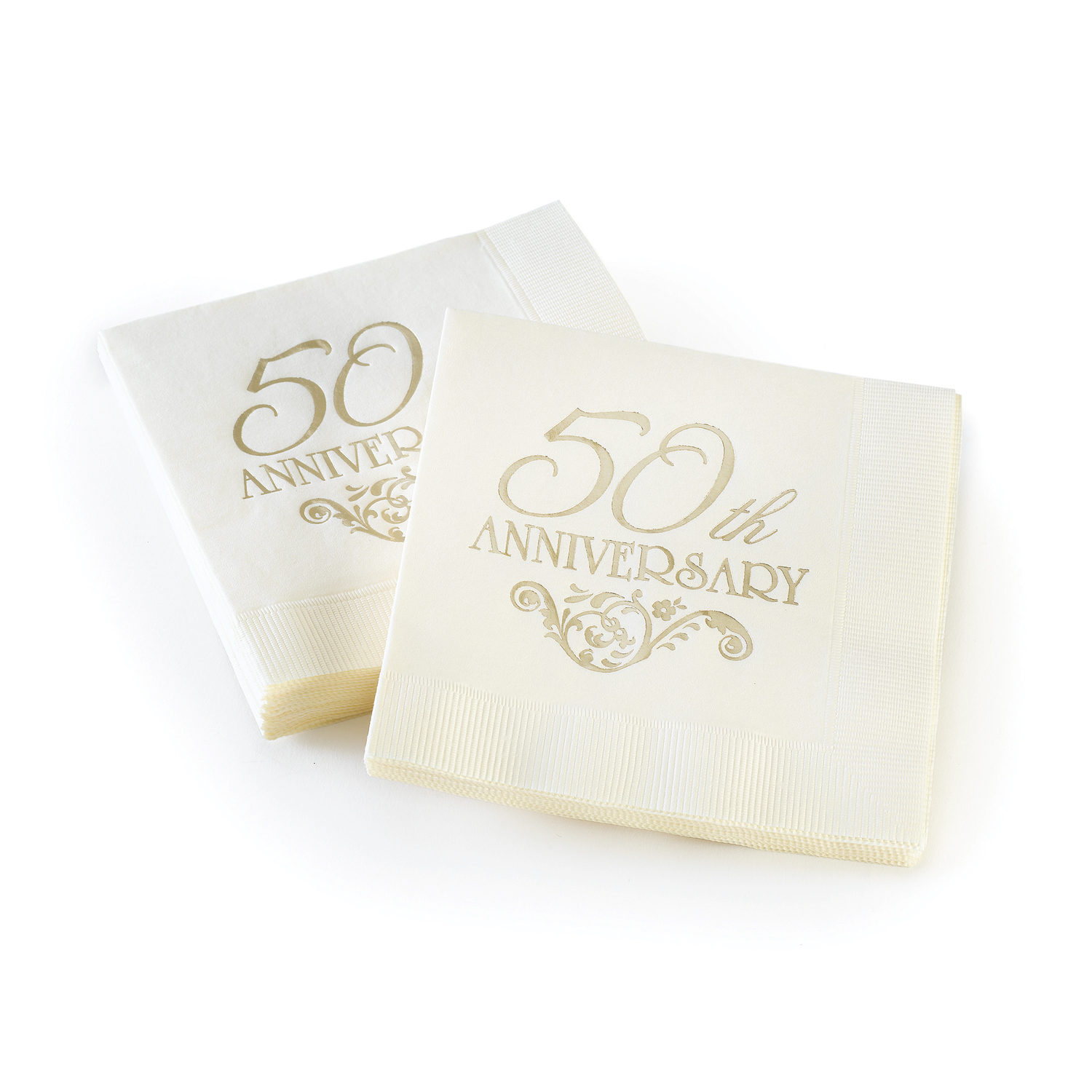 50th anniversary wedding napkins