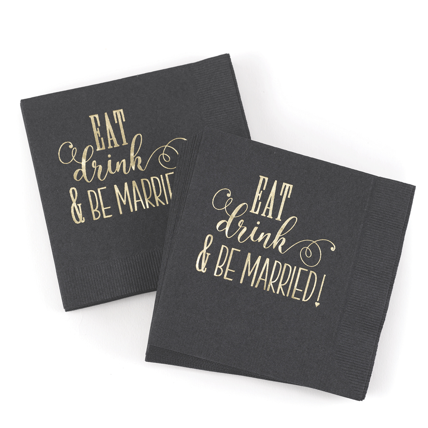 eat drink and be married cocktail napkins wedding