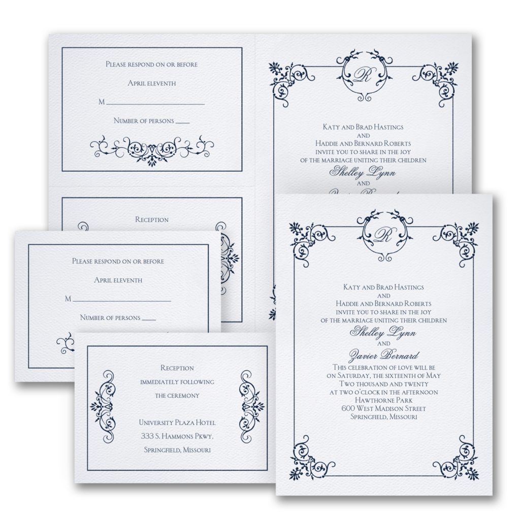 elegant affair wedding invitation budget friendly
