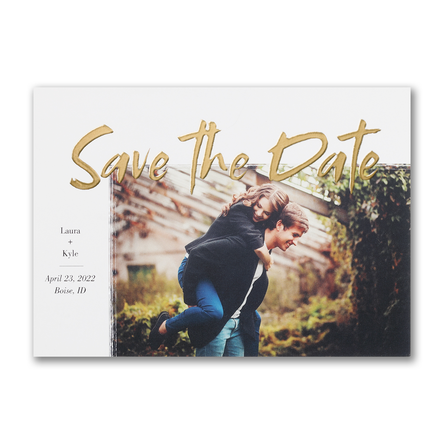 gleaming date photo save the date foil carlson craft
