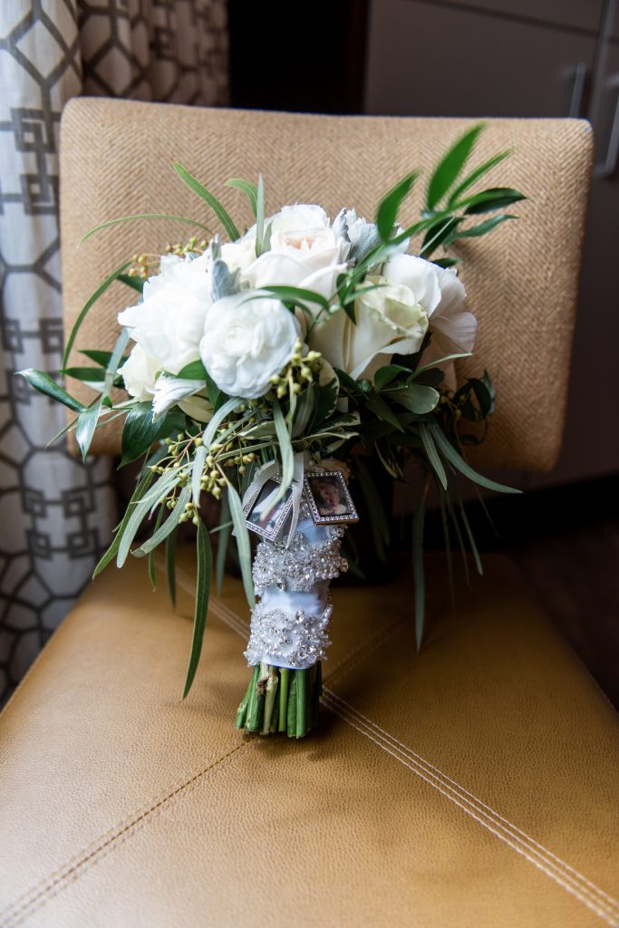 florals emerald stone photography wedding day bouquet